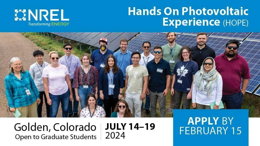 Hands-On Photovoltaic Experience (HOPE) 